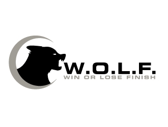 W.O.L.F. (Win or Lose Finish) logo design by AamirKhan
