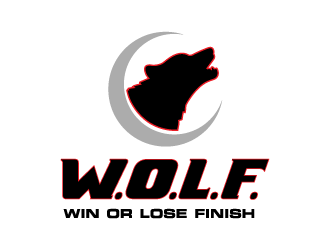 W.O.L.F. (Win or Lose Finish) logo design by bluespix