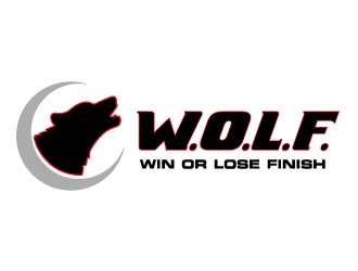 W.O.L.F. (Win or Lose Finish) logo design by bluespix
