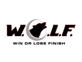 W.O.L.F. (Win or Lose Finish) logo design by bluespix