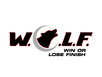 W.O.L.F. (Win or Lose Finish) logo design by bluespix