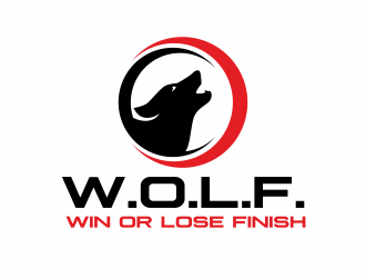 W.O.L.F. (Win or Lose Finish) logo design by serprimero