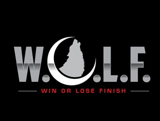 W.O.L.F. (Win or Lose Finish) logo design by LogoInvent