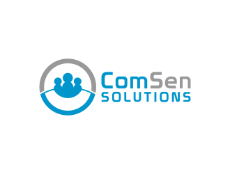 ComSen Solutions logo design by BlessedArt