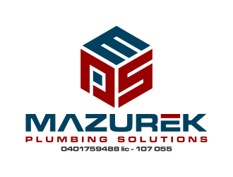 Mazurek Plumbing Solutions logo design by p0peye