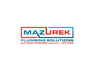 Mazurek Plumbing Solutions logo design by tejo