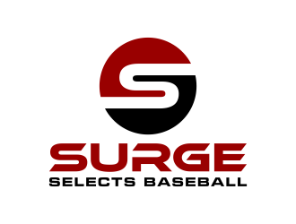 Surge Selects baseball  logo design by p0peye