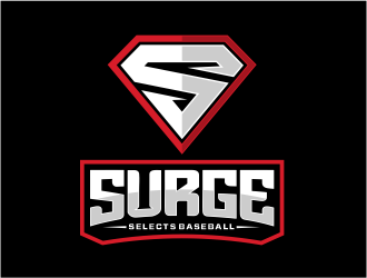Surge Selects baseball  logo design by evdesign