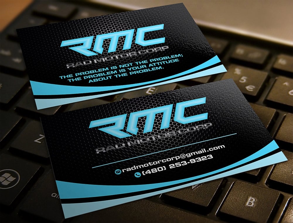 Rad Motor Corp; RMC logo design by scriotx