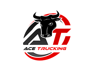 Ace Trucking logo design by sodimejo