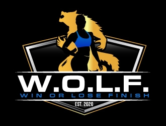 W.O.L.F. (Win or Lose Finish) logo design by AamirKhan