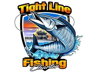 Tight Line Fishing Charter  logo design by dasigns