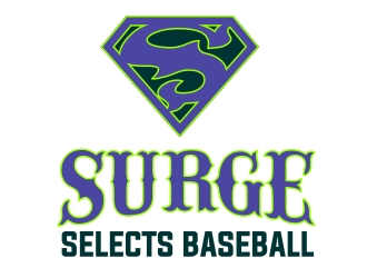Surge Selects baseball  logo design by aura