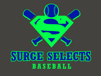 Surge Selects baseball  logo design by BeDesign