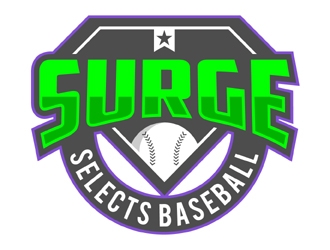 Surge Selects baseball  logo design by MAXR