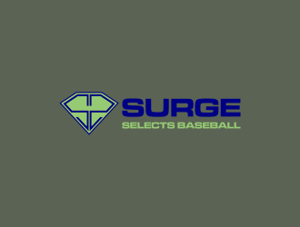 Surge Selects baseball  logo design by luckyprasetyo
