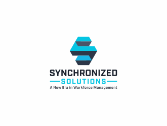 Synchronized Solutions logo design by violin