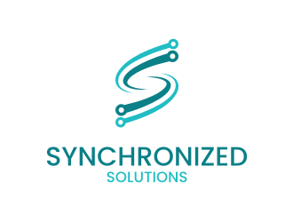 Synchronized Solutions logo design by larasati