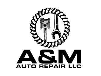 A&M Auto Repair LLC logo design by AamirKhan