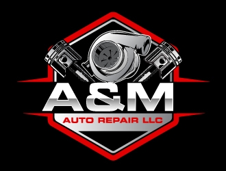 A&M Auto Repair LLC logo design by AamirKhan