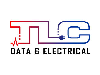 TLC Data and Electrical logo design by Coolwanz