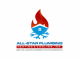 All-Star Plumbing, Heating & Cooling, Inc. logo design by InitialD