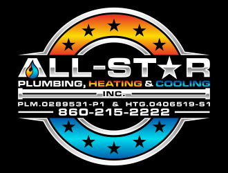All-Star Plumbing, Heating & Cooling, Inc. logo design by jm77788