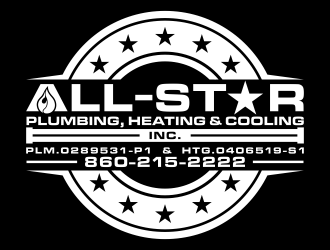 All-Star Plumbing, Heating & Cooling, Inc. logo design by jm77788