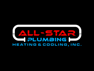 All-Star Plumbing, Heating & Cooling, Inc. logo design by BlessedArt