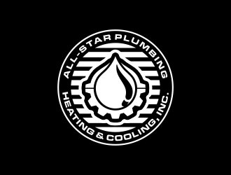 All-Star Plumbing, Heating & Cooling, Inc. logo design by BlessedArt