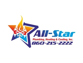 All-Star Plumbing, Heating & Cooling, Inc. logo design by adwebicon