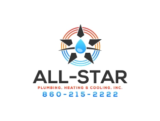 All-Star Plumbing, Heating & Cooling, Inc. logo design by adwebicon
