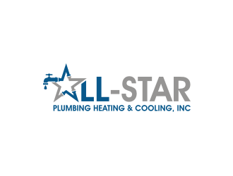 All-Star Plumbing, Heating & Cooling, Inc. logo design by vostre