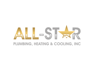All-Star Plumbing, Heating & Cooling, Inc. logo design by vostre