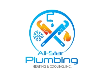 All-Star Plumbing, Heating & Cooling, Inc. logo design by sarfaraz