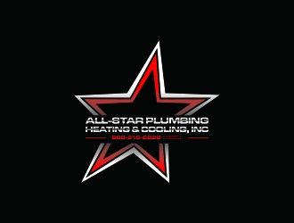 All-Star Plumbing, Heating & Cooling, Inc. logo design by Nurmalia