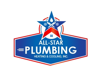 All-Star Plumbing, Heating & Cooling, Inc. logo design by sarfaraz