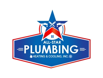 All-Star Plumbing, Heating & Cooling, Inc. logo design by sarfaraz