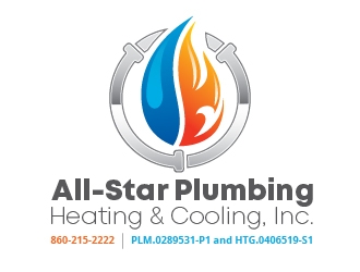 All-Star Plumbing, Heating & Cooling, Inc. logo design by adwebicon