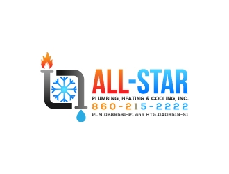 All-Star Plumbing, Heating & Cooling, Inc. logo design by adwebicon