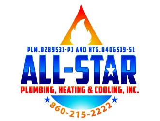 All-Star Plumbing, Heating & Cooling, Inc. logo design by uttam