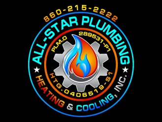 All-Star Plumbing, Heating & Cooling, Inc. logo design by uttam