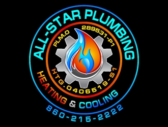 All-Star Plumbing, Heating & Cooling, Inc. logo design by uttam