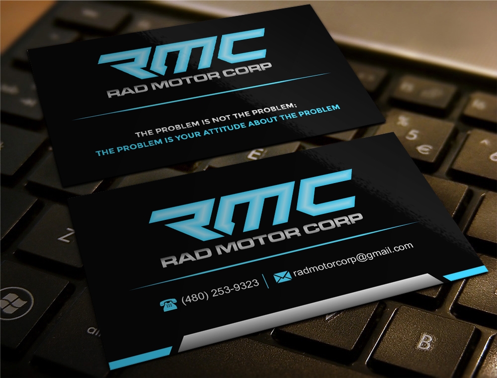 Rad Motor Corp; RMC logo design by zizze23