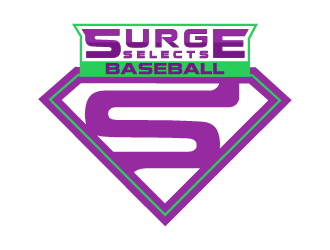 Surge Selects baseball  logo design by Ultimatum