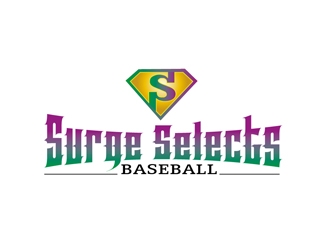 Surge Selects baseball  logo design by PANTONE