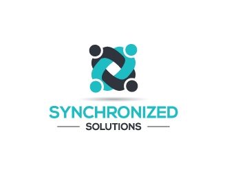 Synchronized Solutions logo design by zakdesign700