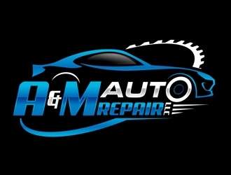 A&M Auto Repair LLC logo design by DreamLogoDesign