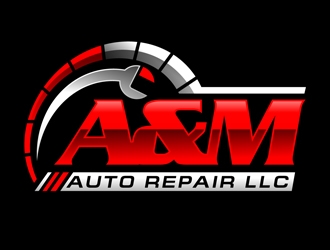 A&M Auto Repair LLC logo design by DreamLogoDesign