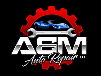 A&M Auto Repair LLC logo design by DreamLogoDesign
